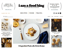 Tablet Screenshot of iamafoodblog.com